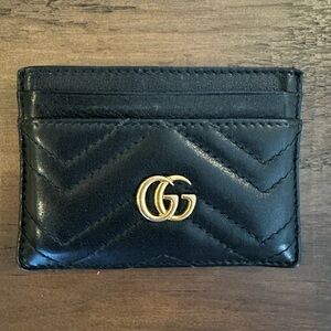 Gucci GG Marmont Black leather Cardholder